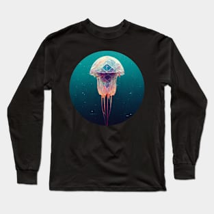 Geometric Jellyfish Long Sleeve T-Shirt